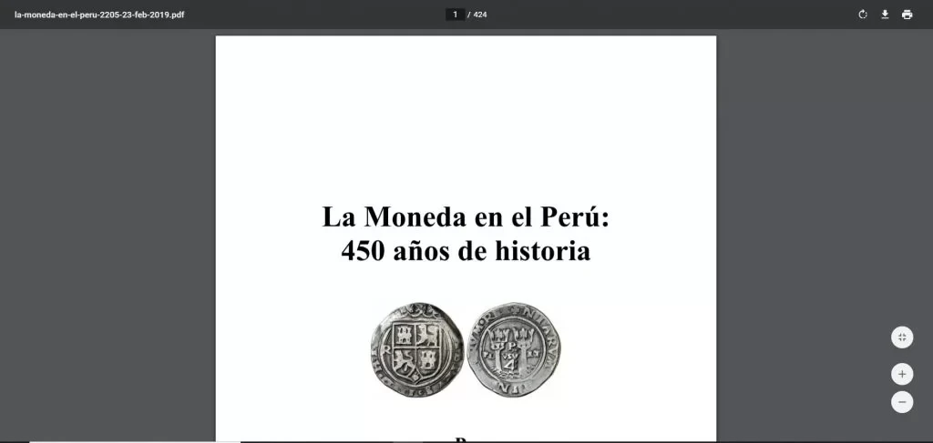 Descarga La Moneda en el Perú 450 Años de Historia
