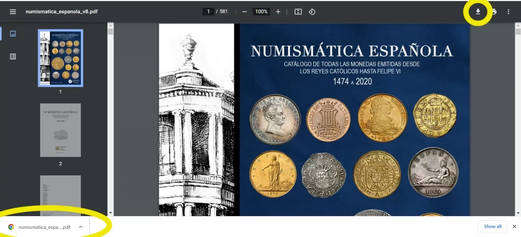 Descargado Catálogo Monedas Españolas