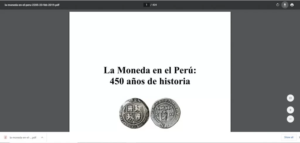 Descargado La Moneda en el Perú 450 Años de Historia