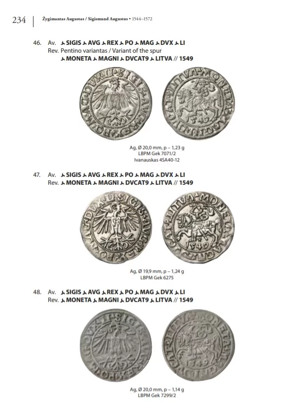 Muestra 2 Monedas del Gran Ducado de Lituania
