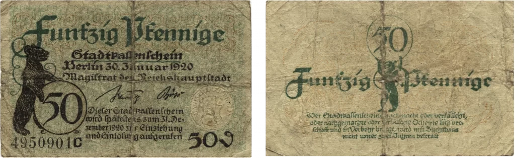 Alemania - 50 Pfennig 1920 - Notgeld - Berlín