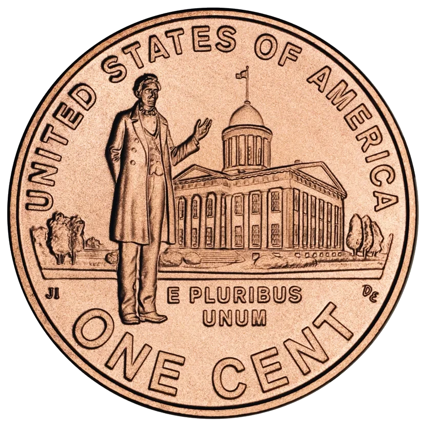 Estados Unidos - 1 Céntimo 2009 - Illinois - Anverso