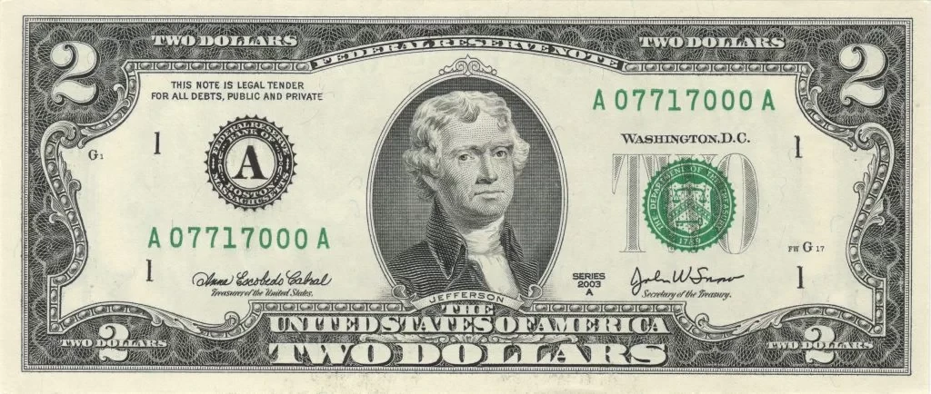 Estados Unidos - 2 Dólares 2003 A - Anverso