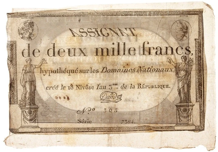 Francia - 2000 Francos 1795 - Assignat
