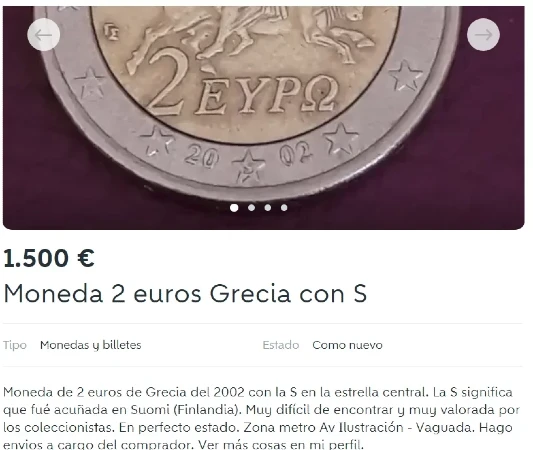 Grecia - 2 Euros 2002 S - Anuncio Wallapop