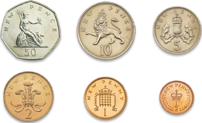 Reino Unido - Primeras Monedas Decimales