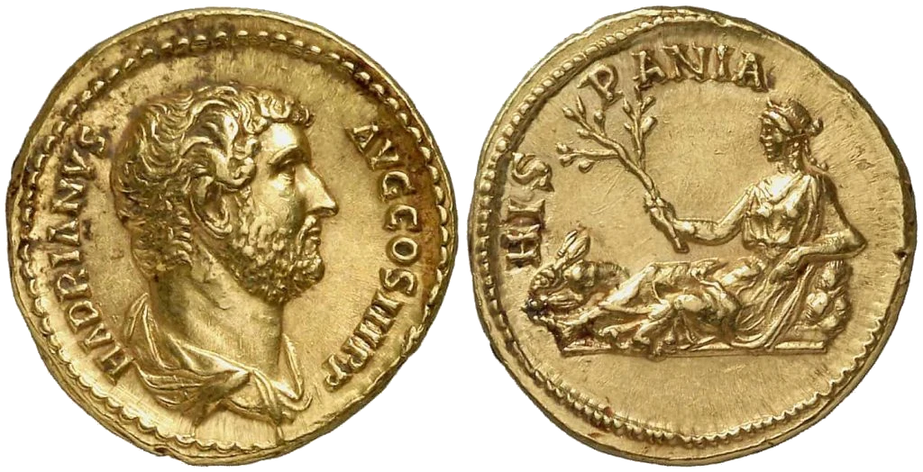Roma - Áureo de Adriano 134 dC