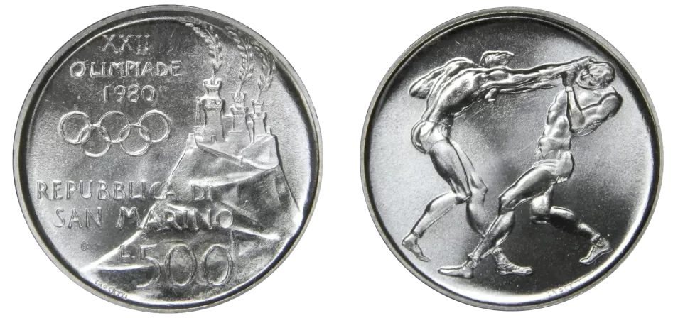 San Marino - 500 Liras 1980
