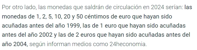 1 y 2 Euros Retiradas de Circulación - Bulo Cope