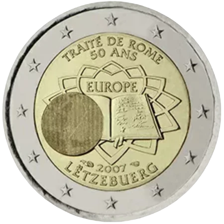 2 Euro Commemorative Coin Luxembourg 2007 - Treaty of Rome