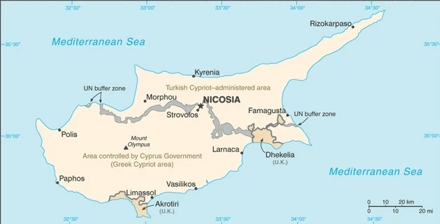 Akrotiri y Dhekelia en Chipre