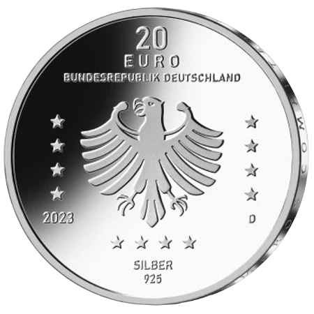 Alemania - 20 Euros 2023 - Calculadora - Anverso