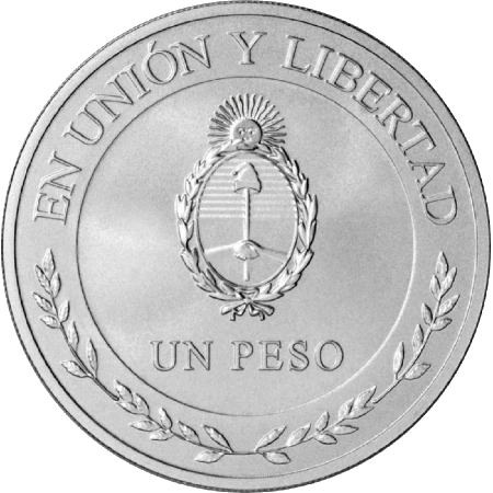 Argentina - 1 Peso 2023 - Restauración de la Democracia - Anverso