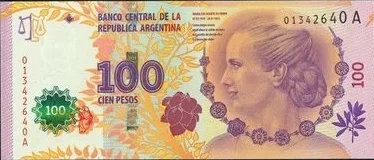 Argentina - 100 Pesos 2012 - Eva Peron - Anverse