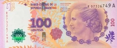 Argentina - 100 Pesos 2012 - Eva Peron - R Replacement Note - Anverse