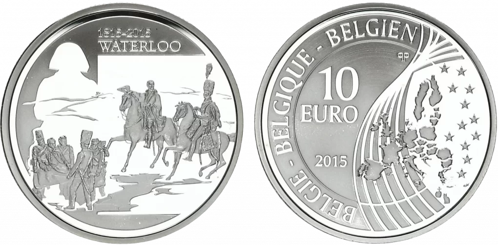 Bélgica - 10 Euros 2015 - Batalla de Waterloo