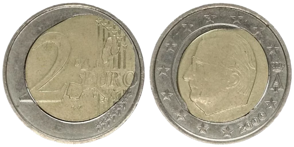 Bélgica - 2 Euros 2002 - Error Huevo Frito