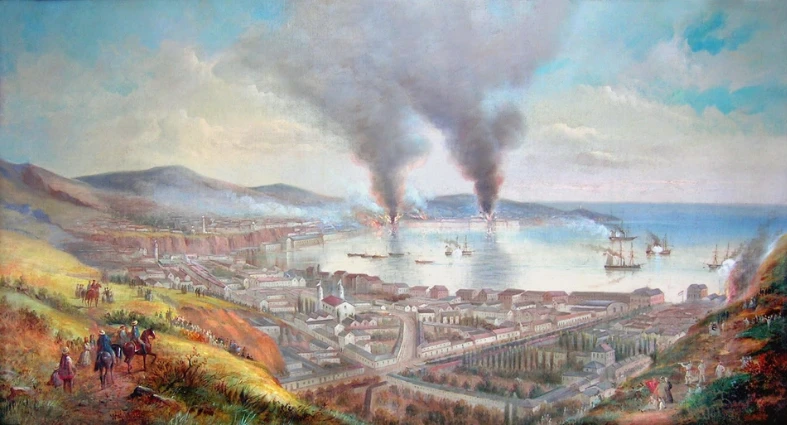 Bombardeo de Valparaíso - Gibbons