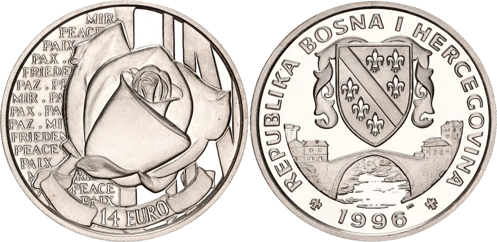 Bosnia y Herzegovina - 14 Euros 1996 - Paz