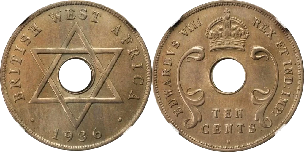 British West Africa - 10 Cents 1936 - Edward VIII