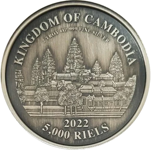 Camboya - 5000 Rieles - Gran Muralla China - Reverso