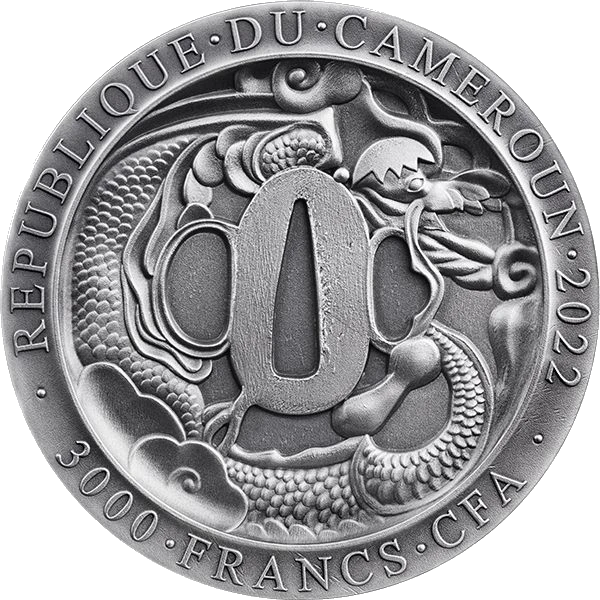Camerún - 3000 Francos CFA - Samurai - Reverso
