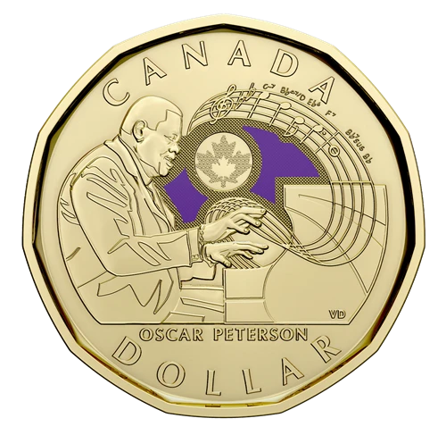 Canadá - 1 Dólar 2022 - Oscar Peterson - Anverso