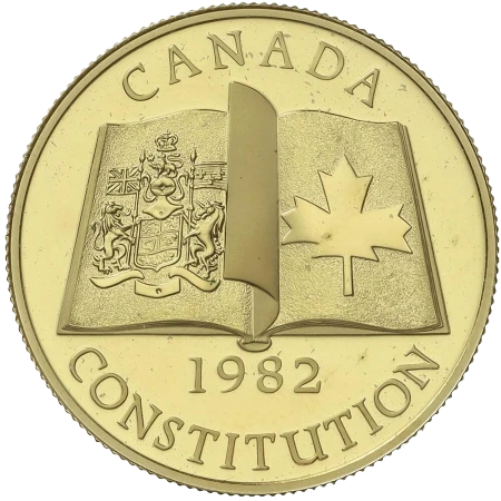 Canadá - 100 Dólares 1982 - Nueva Constitución - Reverso