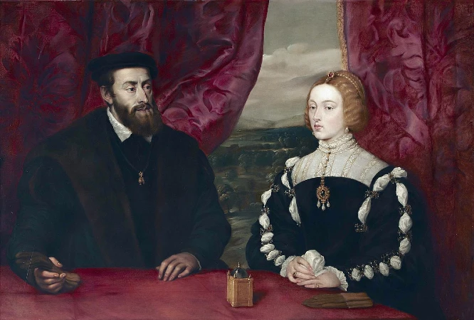 Carlos V e Isabel de Portugal por Rubens