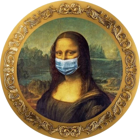 Chad - 5000 Francos 2023 - Mona Lisa con Mascarilla - Reverso