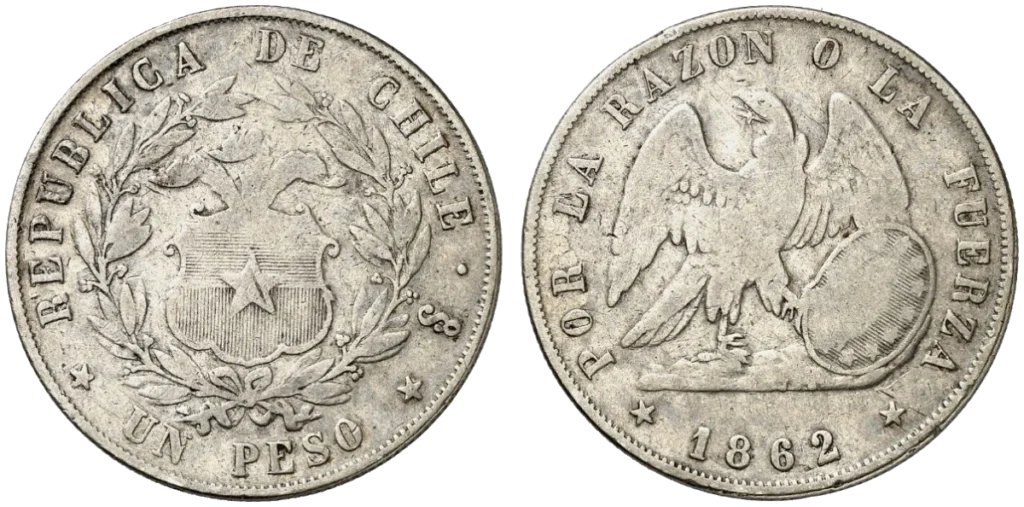 Chile - 1 Peso 1862