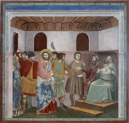 Cristo ante Caifás, Giotto