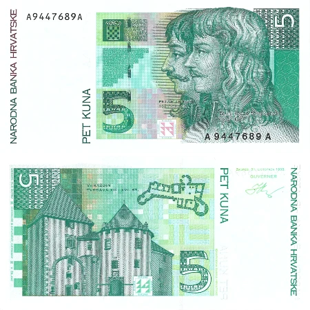 Croacia - 5 Kunas 1993