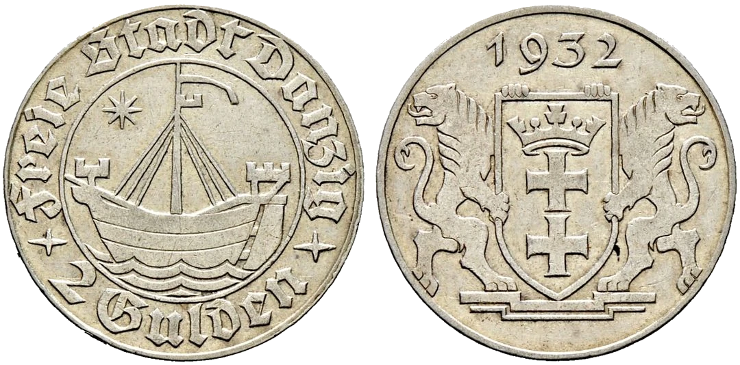 Danzig - 2 Gulden 1932