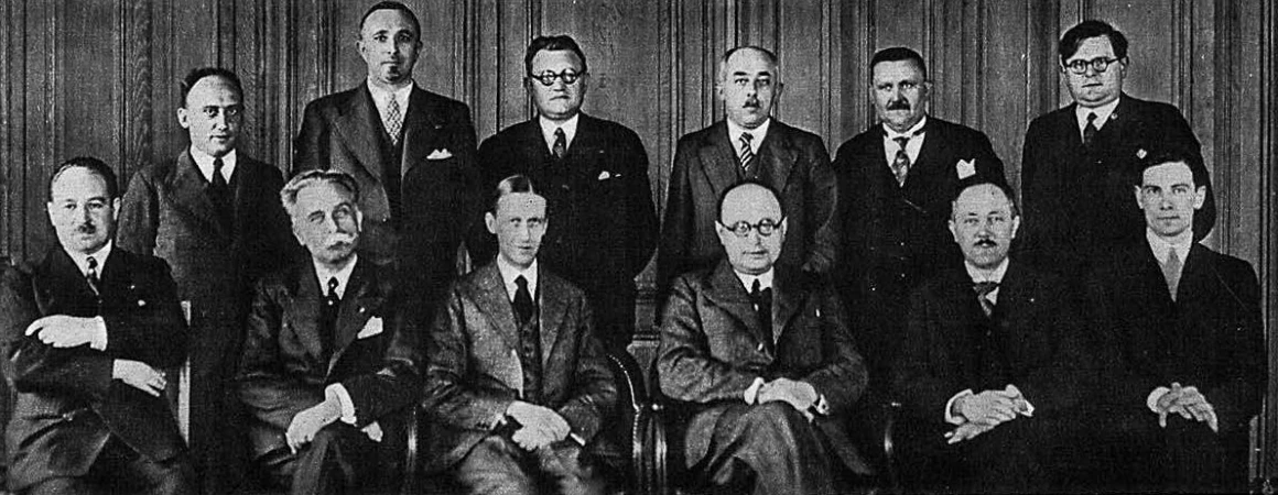 Delegaciones que firmaron el tratado que establece la Unión Belgo-Luxemburguesa en 1935