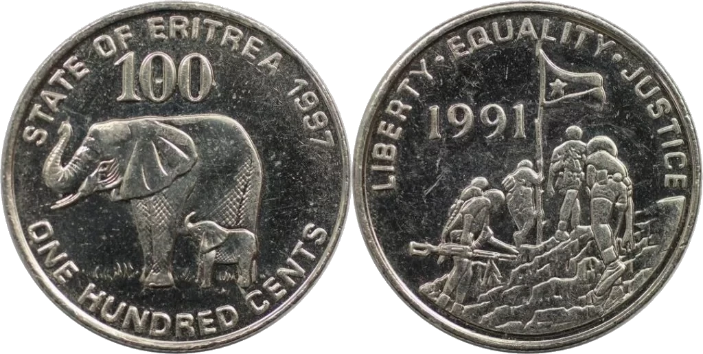 Eritrea - 100 Cents 1997