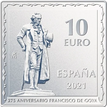 España - 10 Euros 2021 - Goya - Reverso
