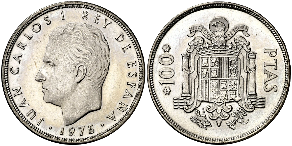 España - 100 Pesetas 1975 Estrellas 19 76