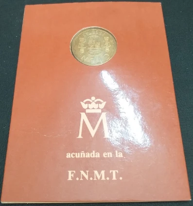 España - 100 Pesetas 1982 - Cartera Prueba Numismática - Contraportada