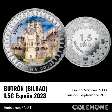 España - 1,5 Euros 2023 - Butrón de Bilbao