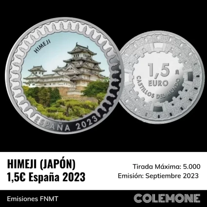 España - 1,5 Euros 2023 - Himeji en Japón