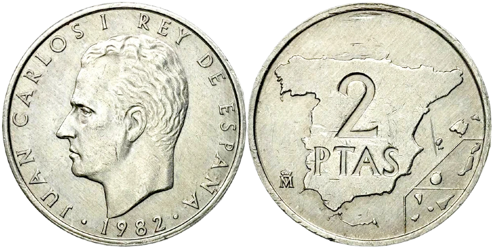 España - 2 Pesetas 1982