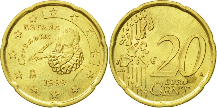 España - 20 Céntimos de Euro 1999