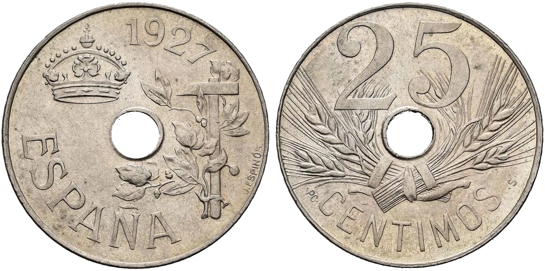 España - 25 Céntimos 1927