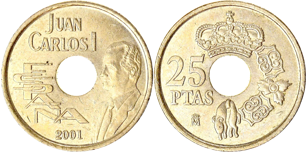 España - 25 Pesetas 2001