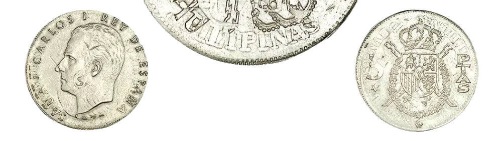 España - 5 Pesetas 1975 Estrella 78 - Acuñación Sobre 20 Céntimos de Filipinas