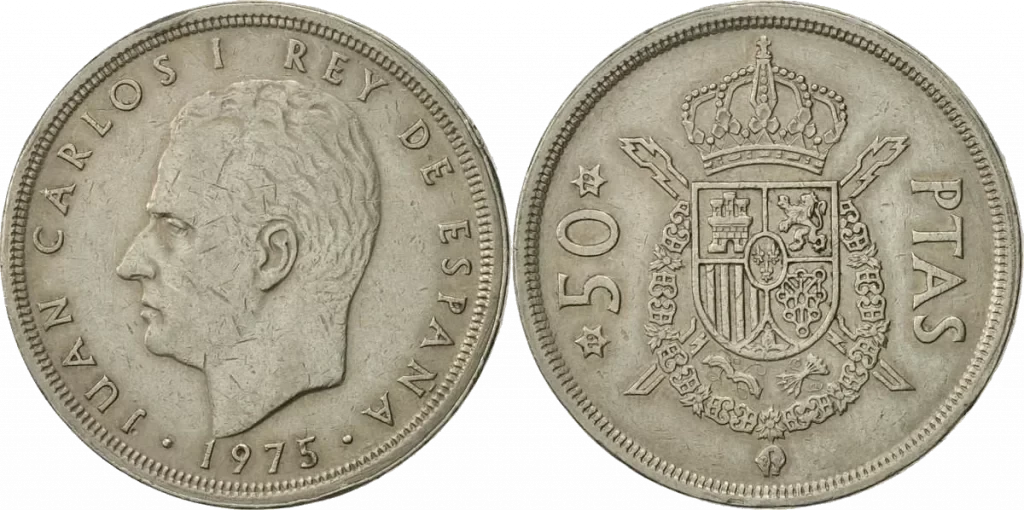 España - 50 Pesetas 1975 Estrellas 19 79 - Circulada