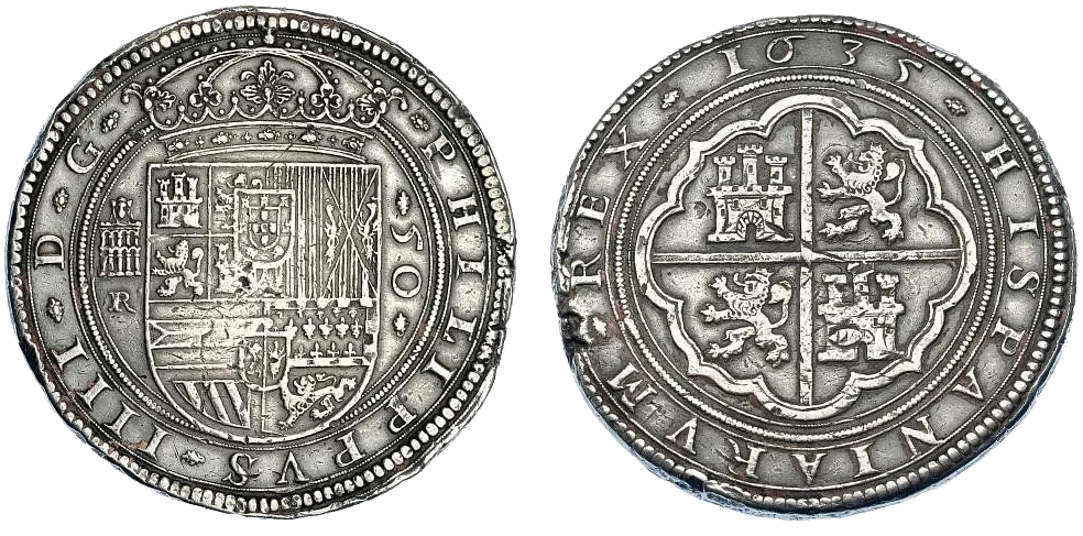 España - 50 Reales 1635 - Cincuentín de Segovia