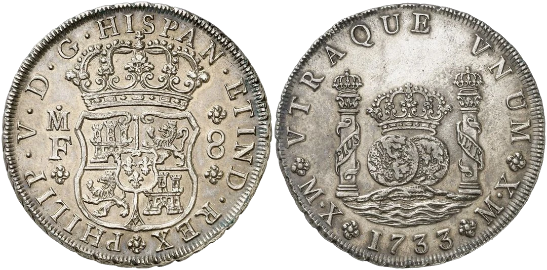 España - 8 Reales 1733 - México