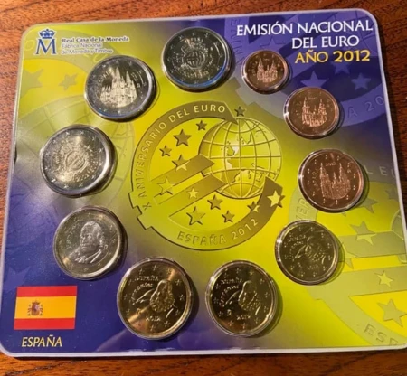 España - Cartera Anual de Euros de 2012 - Error de Empaquetado - Anverso - Foto Artística